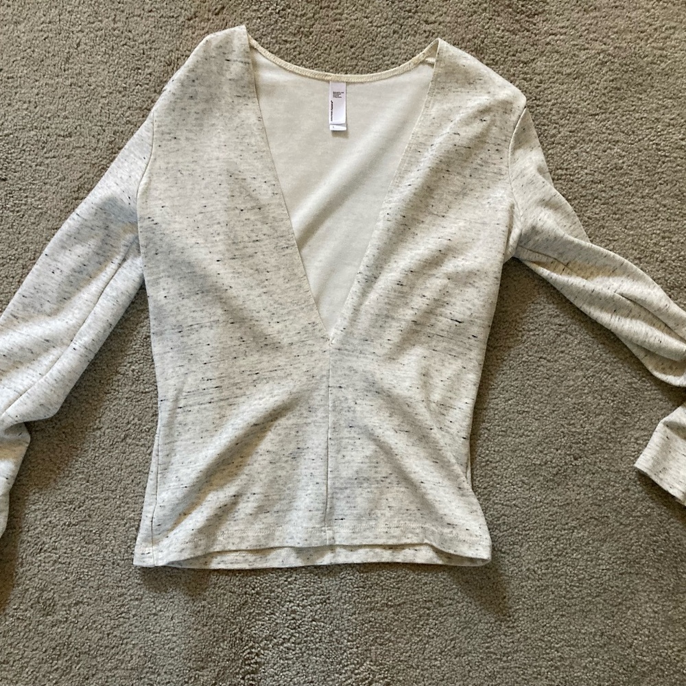 American Apparel Deep V Sweater